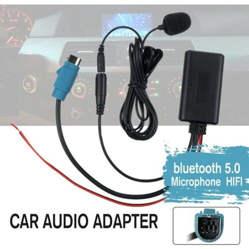 Car Bluetooth 5.0 Audio HIFI Cable Adaptor Microphone Handsfree for Alpine CD Host