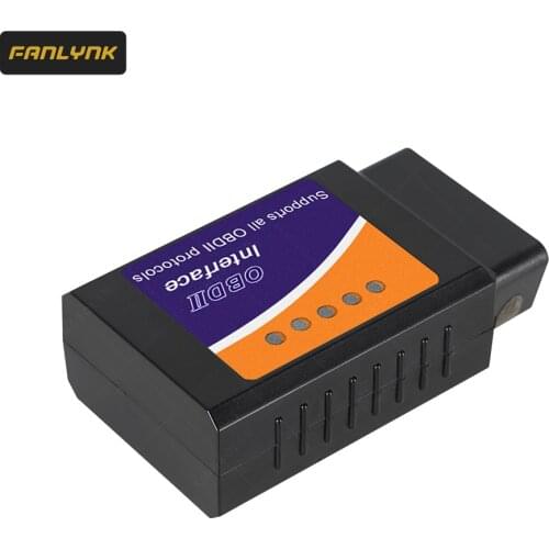 Fanlynk PIC18F25 ELM 327 V1.5 Bluetooth ELM327 Auto Diagnostic Code Scanner Car Diagnostic Tools Cable For Android IOS Windows