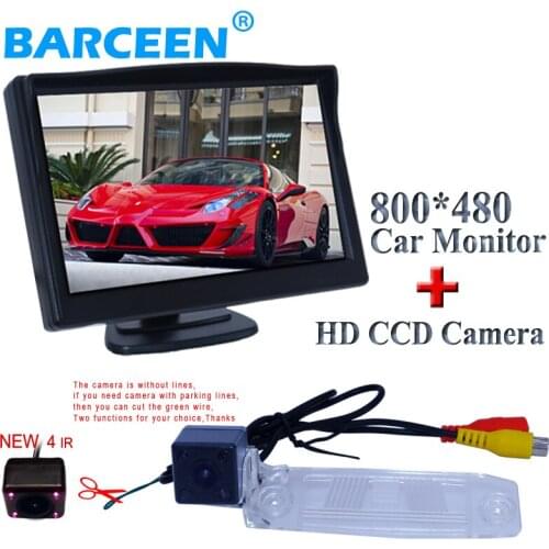 For KIA SPORTAGE R ccd hd car rear reversing camera with 800*480 car rear monitor bring 4 ir and glass lens material