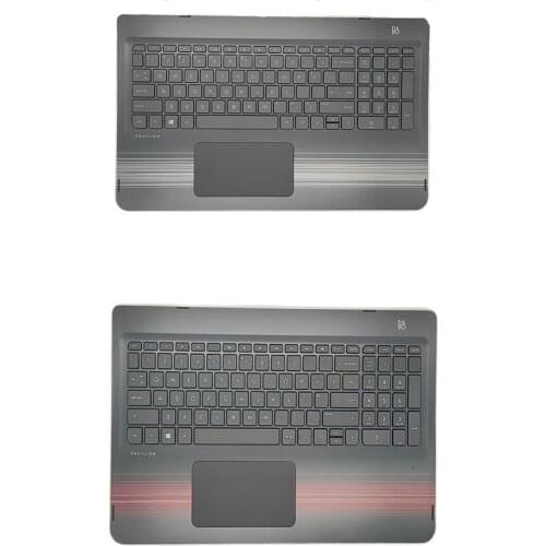 For HP Pavilion X360 15-BK 15-bk US Layout Palmrest Touchpad Keyboard