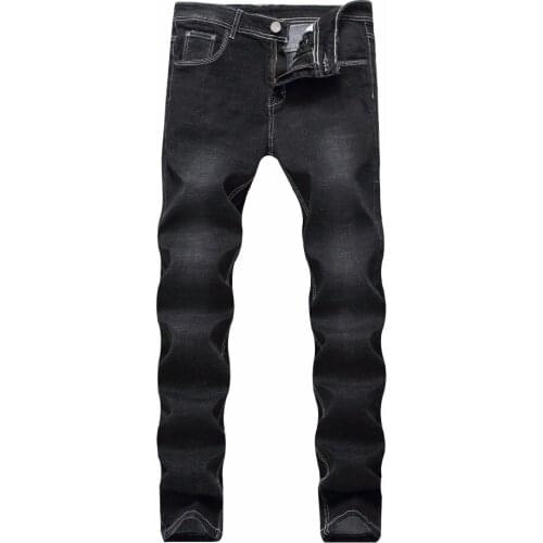 Mens Jeans Classic Summer Jean For Men Hip Hop Super Skinny Blue Man Trousers Elastic Pant Designer Brand Fashion Slim Fit