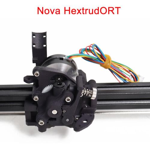 Blurolls HevORT HextrudORT extruder with SLS printed parts Nova hotend version LDO motor with x carriage