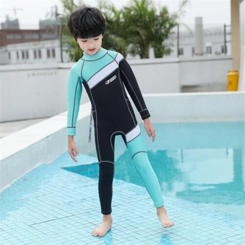 Hisea Childen Wetsuits 2.5mm Neoprene Elastic Swimming Surfing Spearfishing Suit Wetsuit Boys Swimsuit Equipent Diving equipment