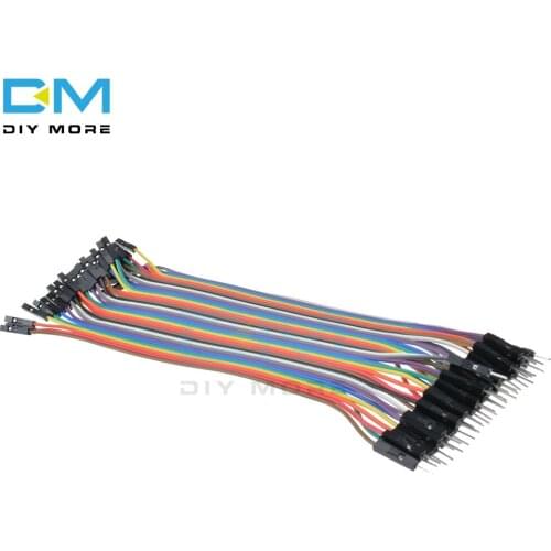 40pcs In Row Dupont Cable 20cm 2.54mm 1pin 1p-1p male to Female Jumper Wire For Arduino Breadboard