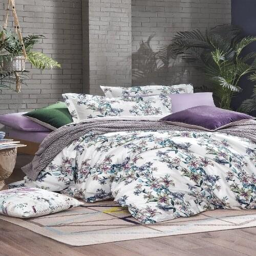 Liya Percale Double Xl Duvet Cover Set 100 cotton sheet pillow case made in turkish