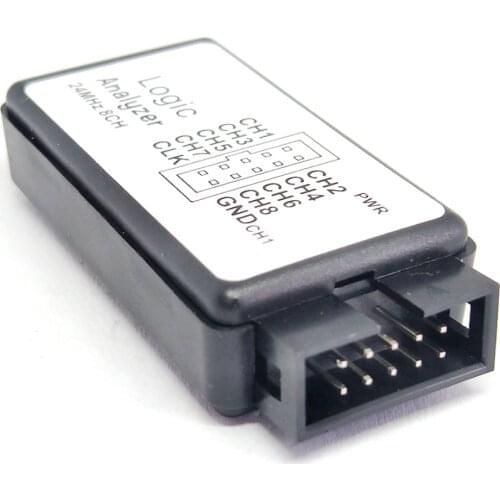 USB Logic Analyzer 24M 8CH Microcontroller ARM FPGA Debug Tool 24MHz, 16MHz, 12MHz, 8MHz, 4MHz, 2MHz