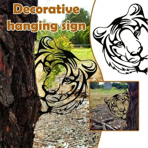 Metal Art Outdoor Decor Peeking Animal Farmhouse Art Garden Stakes Decorative For Garden Yard Garden Suncatchers Garden Decor Re