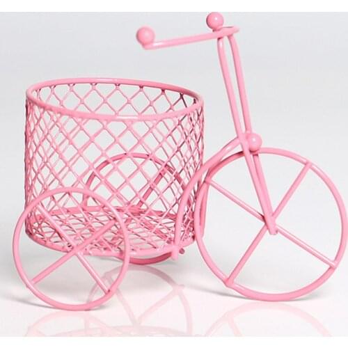 Cute Iron Tricycle Art Decoration Wedding Birthday Party Sugar Jewelry Container Storage Holder Creative Gifts Ornaments