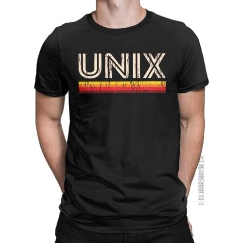 Men T-Shirt UNIX Linux Penguin Funny Pure Cotton Tee Shirt Classic Short Sleeve Systerm T Shirts Round Neck Clothing Plus Size