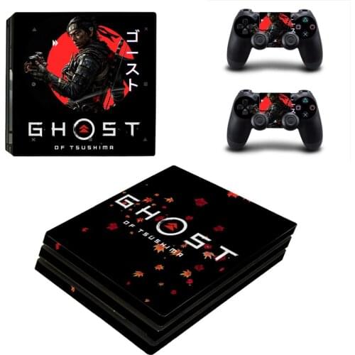 Ghost of Tsushima PS4 Pro Skin Stickers Decal for Sony PlayStation 4 Console and Controllers PS4 Pro Skin Sticker