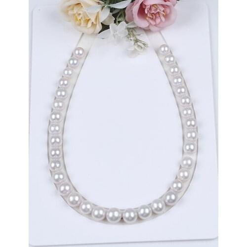 Natural 10-13mm White Round Edison Shape Baroque Freshwater Pearl for Making Necklace