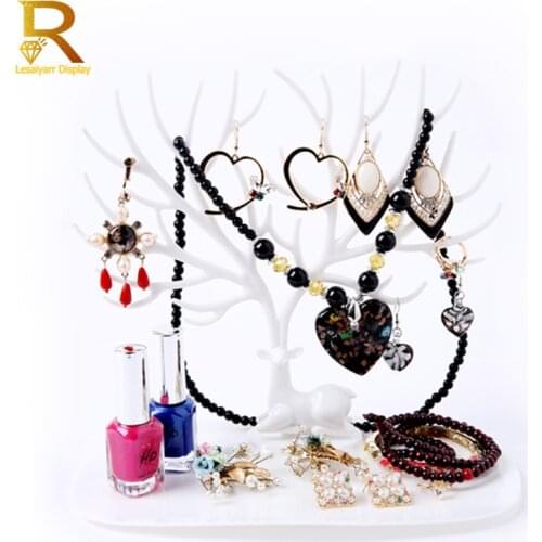 Little Deer Earrings Necklace Ring Pendant Bracelet Jewelry Display Stand Tray Tree Storage Racks Jewelry Organizer Holde