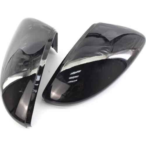 Pair / Right / Left Car Door Wing Mirror Cover Fit for VW CC Jetta Beetle EOS Gloss