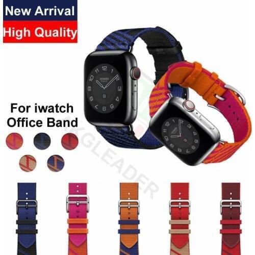 Newest Jumping Single Tour Strap For Apple Watch Band 38mm 42mm Braided Nylon For Apple Watch 44mm 40mm Bracelet Correa iWatch