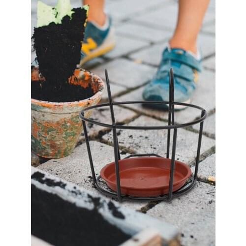 Balcony Flower Plants Pot Rack Art Stand Ornament Hanging Plant Racks Railing Fence Outdoor Househod Planting Brackets