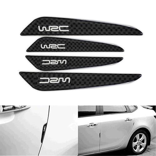 Door trim moulding Car Sticker 4 Pcs Carbon Fiber Car Side Doors Anti-Scratch Protection Guards Trims Stickers Styling Mouldings