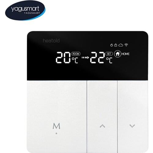 Yagusmart Mijia Smart WiFi Thermostat Temperature Controller for Electric Floor Heating MI Home APP Voice Control