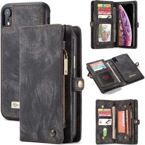 008 CaseMe Vintage Leather Case For iPhone 12 Pro Max 11 Pro Max XS X XR 6 6s 8 7 Plus Wallet Phone Case For iPhone SE 2020