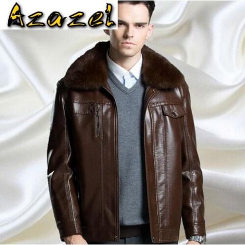 High quality mens leather jackets coats mens casual leather jacket New arrive Brand motorcycle leather jacket men Outerwear