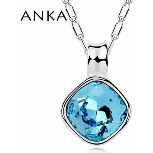 ANKA Ladys Elegant Geometric Crystal Pendant Necklace Fine Polishing Mirror Finish Crystals from Austria #98792