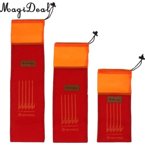 MagiDeal 1PCS Outdoor Camping Tent Pegs Nails Stake Storage Drawstring Bag Case Pouch S/M/L for Travel Hiking Accessories