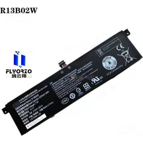 100% Brand new 5320mAh/39WH R13B02W battery For Xiaomi Air 13 13.3 inches 161301-01 laptop