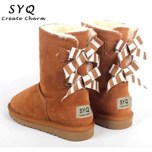 2020 Winter Australia Genuine Leather Classic Women Boots Fashion Women Shoes Woman Zapatos Mujer Botas Rain Ankle Snow Boots