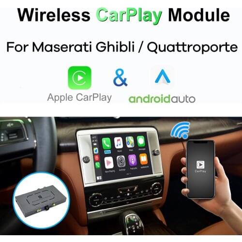 Wireless CarPlay for Maserati Ghibli Quattroporte 2014 2015 2016 Android Auto Module Box Video Interface Mirror-Link