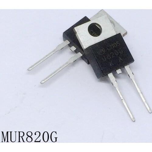 Fast Recovery Rectifiers MUR820G TO-220-2 8A/200V 10pcs/lots new in stock