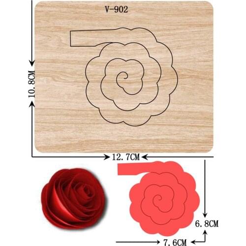 DIY New Flower wooden dies cutting dies for scrapbooking /Multiple sizes /V-902