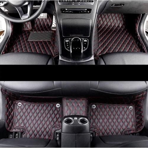 For SsangYong Korando SsangYong New Actyon 2010-2017 actyon sport leather car floor mats rug carpet 2016 2015 2014