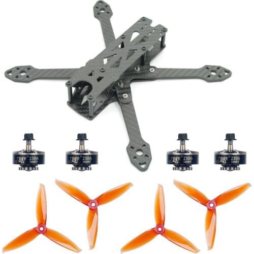 JMT 220MM DIY FPV Racing Drone Accessories 220mm Frame Kit &5152S CW CCW Propellers 2306-2400KV 3-4S Motors Parts