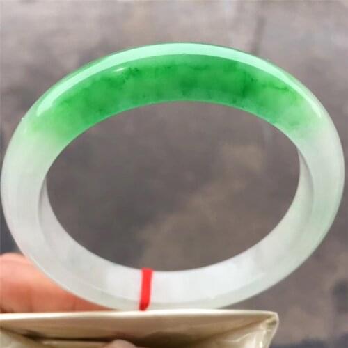 Chinese Emerald Bracelet 54-62mm Charm Jewellery Fashion Accessories Hand-Carved Man Woman Luck Amulet Gifts