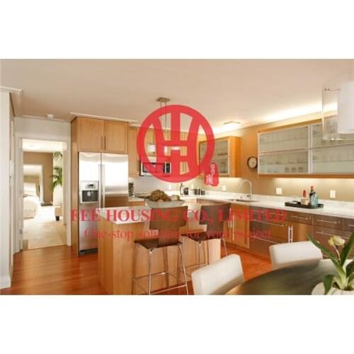 Fashion shaker-style solid wood kitchen cabinet with excellent design and quality shipping by sea