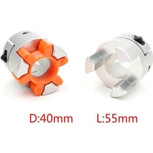 1pcs D40L55 XB Coupler 8/10/12/14/15/16/18/19/20 mm Flexible Plum Shaft Coupling CNC Stepper Motor Coupler for ball screw