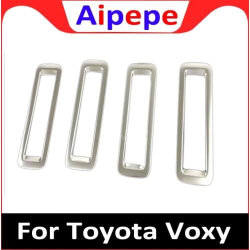 For Toyota Voxy Noah R80 2014 2015 2016 2017 2018 Roof Rear Air Confitioner AC Vent Outlet Cover Stickers Decor Mold Trims