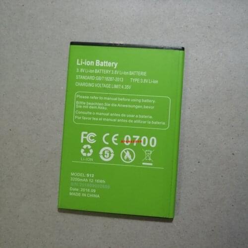 Original Mpie S12 battery 3200mah 3.8V for Mpie S12 Android 5.1 6.0 inch 3G Smartphone MTK6580 Quad Core-free shipping