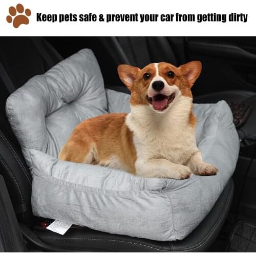 Car Front Pet Car Bag Seat Cover Waterproof Puppy Basket Pet Car Carrier For Cats Dogs Transportin Hammock Pet Carriers Bag#1