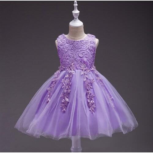 Hot summer Korean childrens dresses, childrens clothing, girls' lace dresses, princess show vest, puffy dress