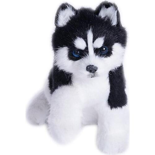 Realistic Puppy Husky Dog Simulation Toy Dog Puppy Companion Lifelike Handcrafted Cute Toy For Childred Toy Kids Stuffed Pe W3F7