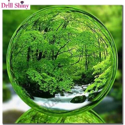 Handmade Forest Scenery Needlework 3D DIY Diamond Painting Mosaic Home Decoration Cross Stitch Square crystal Diamond Embroidery