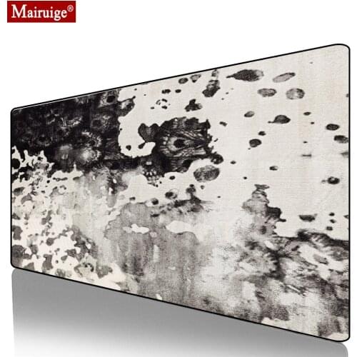 Gray Black Persian Rug Mouse Pad XXL Gamer Desk Mat Large Keyboard Pad Gaming MousePad 90x40cm/80x30cm for Laptop Table Pads