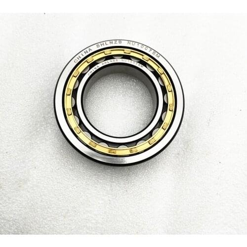 SHLNZB Bearing 1Pcs NU1007 NU1007E NU1007M NU1007EM NU1007ECM 35*62*14mm Brass Cage Cylindrical Roller Bearings