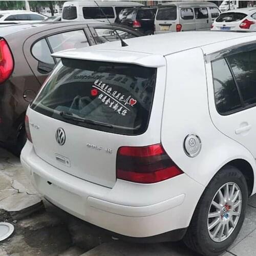 Use For Volkswagen Golf Golf4 2004--2008 Year Spoiler ABS Plastic Carbon Fiber Look Rear Trunk Wing Car Body Kit Accessories