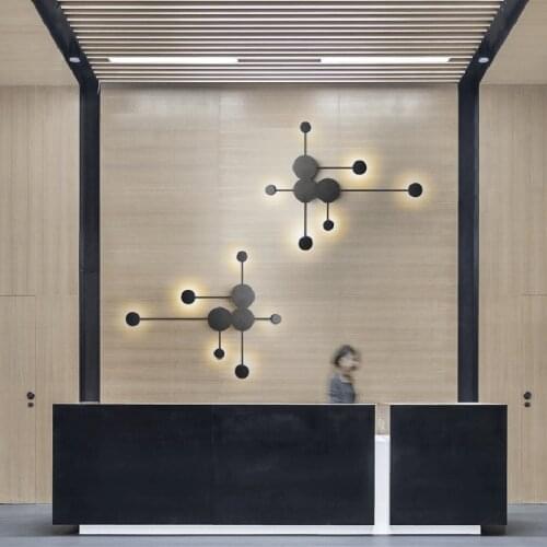 Minimalism Post-modern LED Wall Lamp Living Room Wall Lamps Bedroom Bedside Aisle Hotel Exhibition Hall Corridor Indoor Lighting