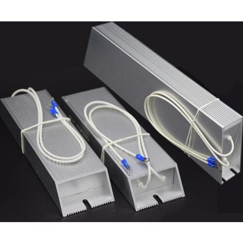RXLG 1000W Braking Resistor 5ohm/10ohm-150ohm Aluminum Frequency Converter Shell Resistor Resistance Dummy Load Audio