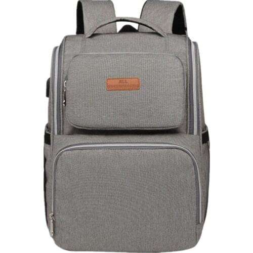 USB Interface Mummy Bag Backpack Large Capacity Baby Bag Travel Backpack Designer Nursing Bag for Baby Care