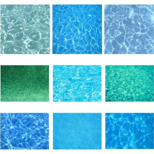 Photography Background Bright Blue Water Ripple Vinyl Backdrop Photo Prop Cloth
