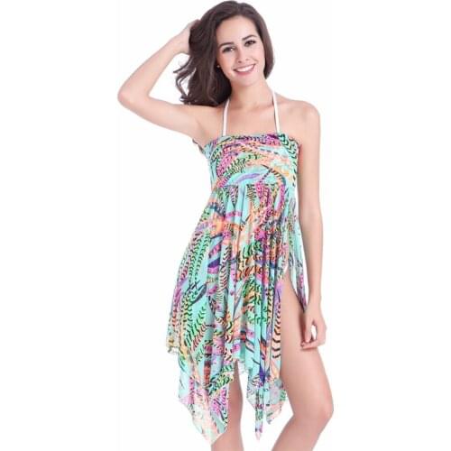 3 Wear Options Multi Way Beach Wears 2020 Mesh - Made Convertible Infinite Dresses Beach Cover Ups S.M.L.XL