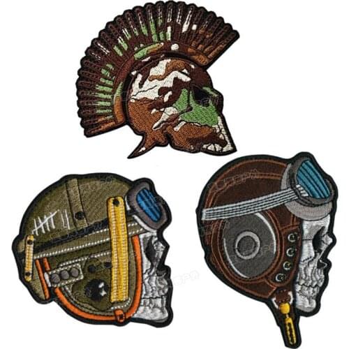 3D Embroidery Spartan Camouflage Tank Warrior Army Tactical Morale Badge Cloth Army Fan Armband Icon Clothing Decoration